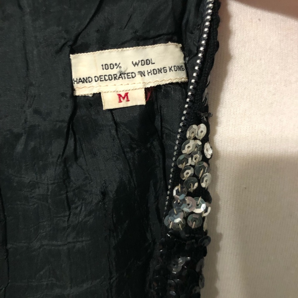 Vintage Sleeveless Sequin Checkered Top Size Small-Medium - Picture 8 of 9